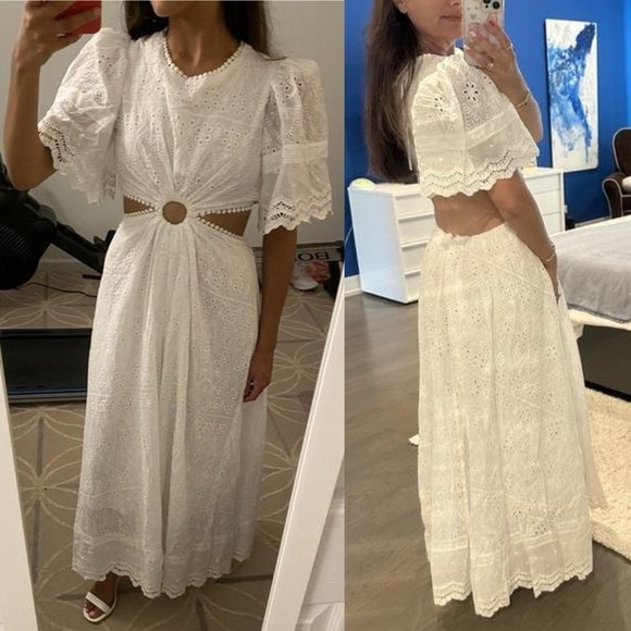 Petal and Pup Merletto Dress Eyelet Lace Maxi Dress - Picture 16 of 16